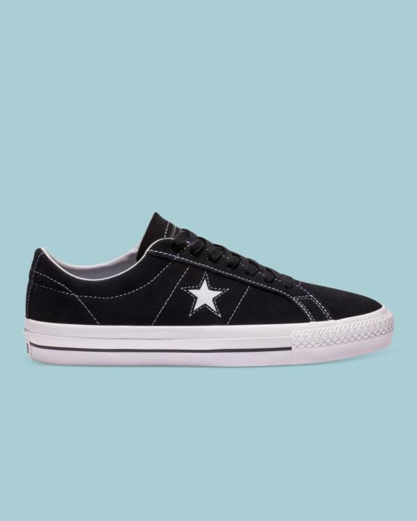 Zapatillas Bajas Converse CONS One Star Pro Gamuza Negras | CV-245HPF