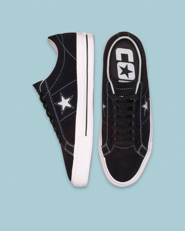 Zapatillas Bajas Converse CONS One Star Pro Gamuza Negras | CV-301MCX