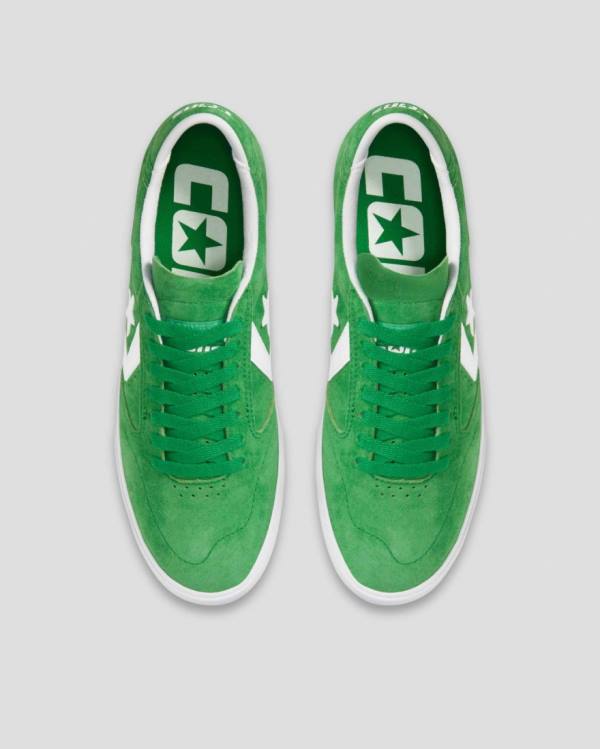 Zapatillas Bajas Converse Checkpoint Pro Pigskin Gamuza Verde | CV-389JAF