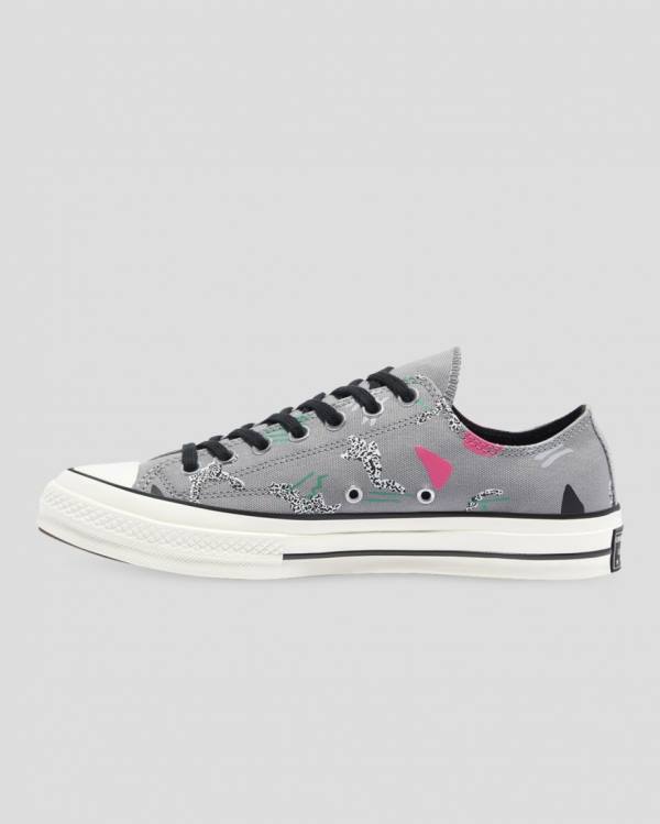 Zapatillas Bajas Converse Chuck 70 80s Archive Print Gris | CV-451CST