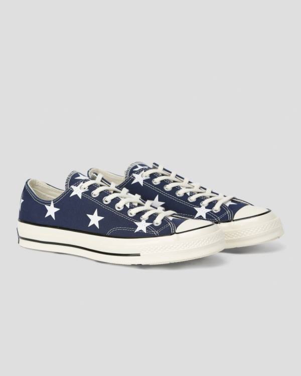 Zapatillas Bajas Converse Chuck 70 Archive Print Azules | CV-710OIJ