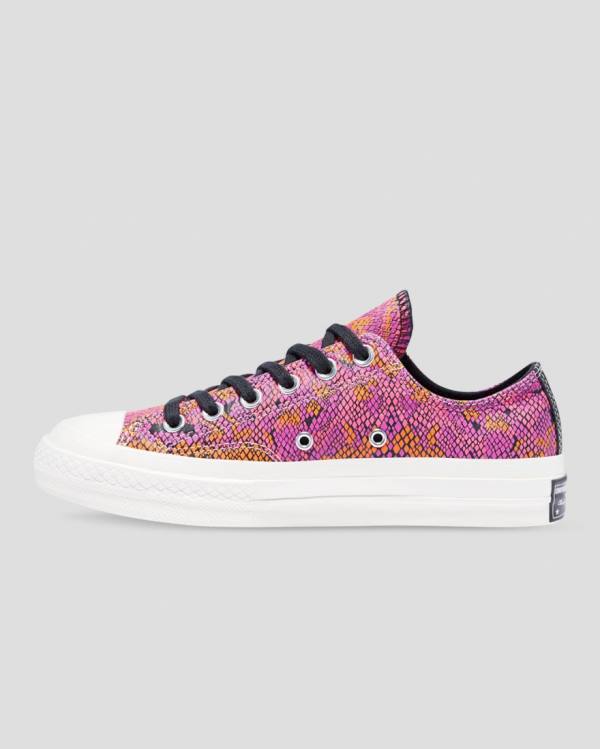 Zapatillas Bajas Converse Chuck 70 Cuero Printed Rosas Naranjas | CV-089YLW