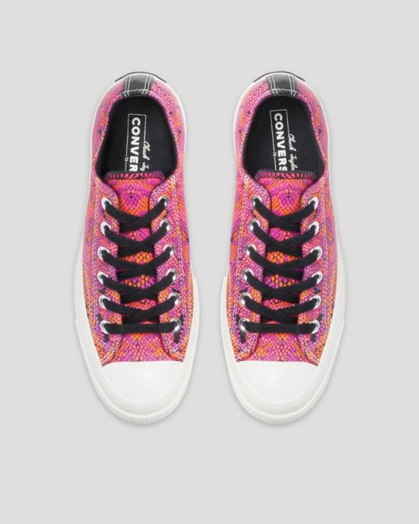 Zapatillas Bajas Converse Chuck 70 Cuero Printed Rosas Naranjas | CV-089YLW