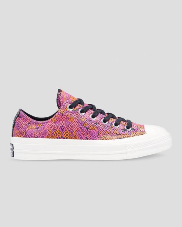 Zapatillas Bajas Converse Chuck 70 Cuero Printed Rosas Naranjas | CV-089YLW