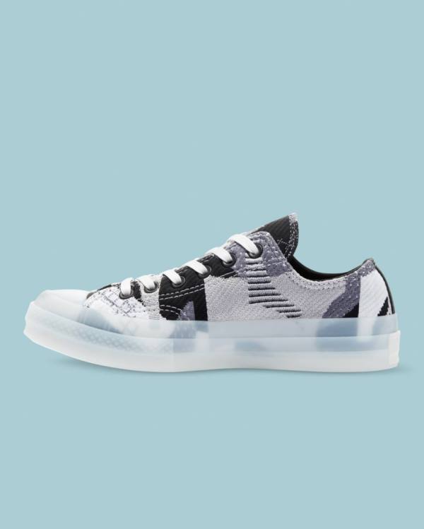 Zapatillas Bajas Converse Chuck 70 Knit Print Negras | CV-293PNJ