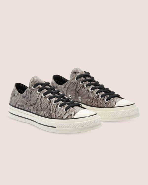 Zapatillas Bajas Converse Chuck 70 Reptile Gamuza Gris | CV-260UHV