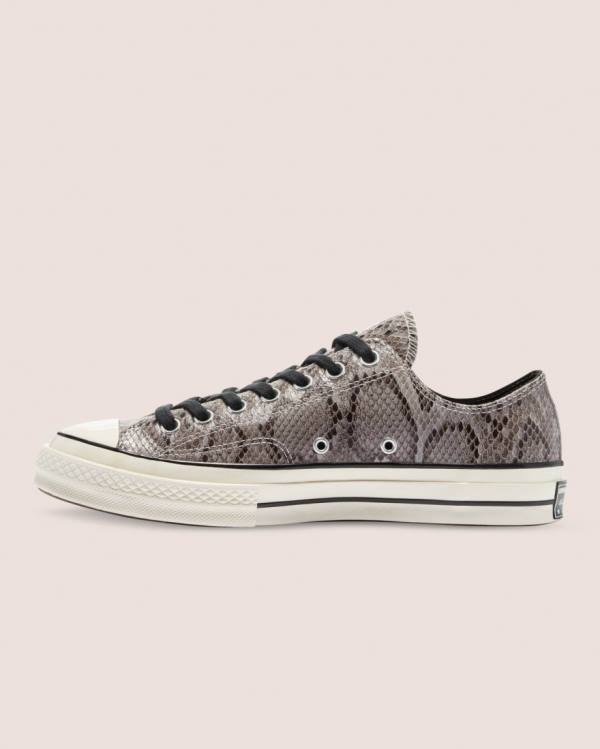 Zapatillas Bajas Converse Chuck 70 Reptile Gamuza Gris | CV-260UHV