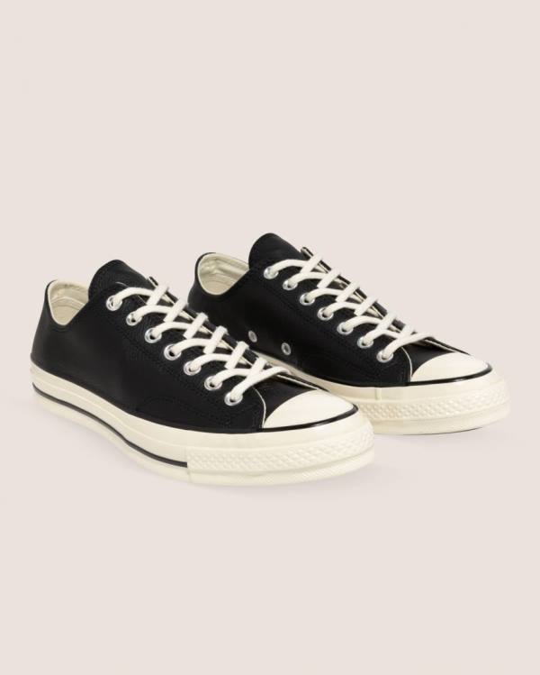 Zapatillas Bajas Converse Chuck 70 Seasonal Cuero Negras | CV-923BIT