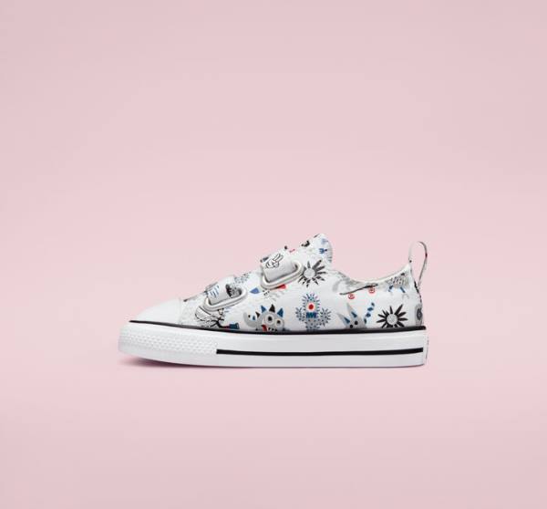 Zapatillas Bajas Converse Chuck Taylor All Star Easy-On Creatures Blancas Gris Azules | CV-056YKF