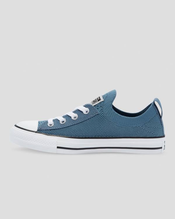 Zapatillas Bajas Converse Chuck Taylor All Star Shoreline Knit Glitter Azules | CV-082TOP