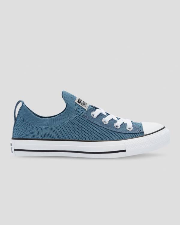 Zapatillas Bajas Converse Chuck Taylor All Star Shoreline Knit Glitter Azules | CV-082TOP