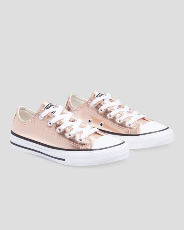 Zapatillas Bajas Converse Chuck Taylor All Star Metallic Doradas Blancas | CV-153GPC