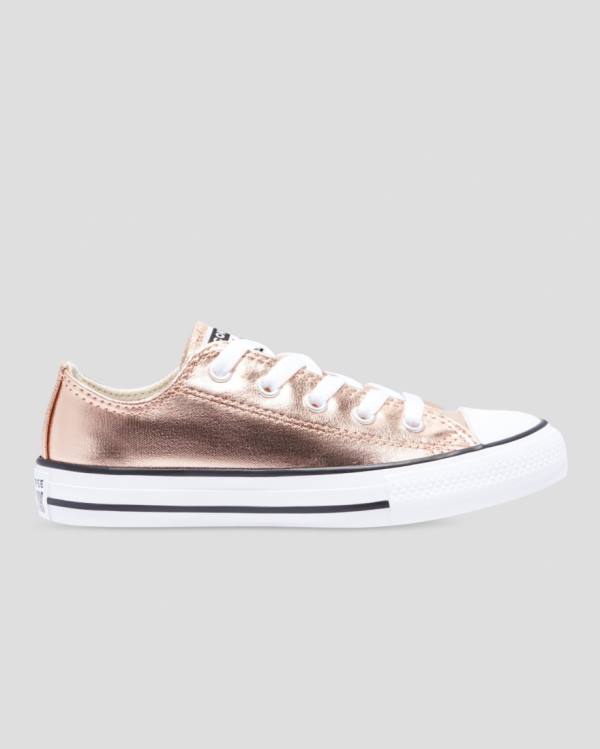 Zapatillas Bajas Converse Chuck Taylor All Star Metallic Doradas Blancas | CV-153GPC