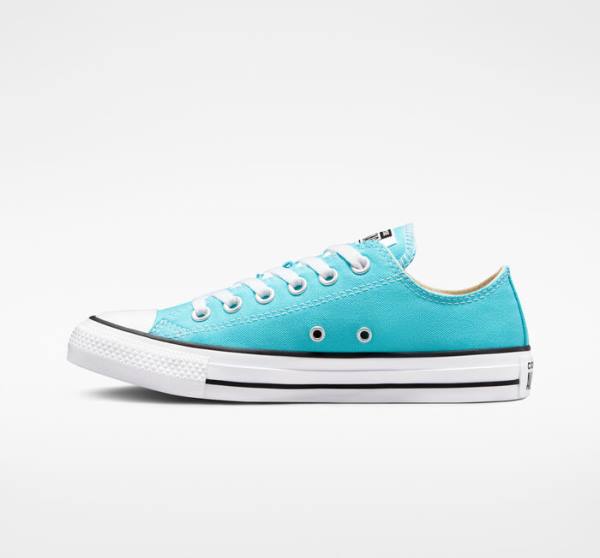 Zapatillas Bajas Converse Chuck Taylor All Star Seasonal Color Azules Blancas Negras | CV-354NRV