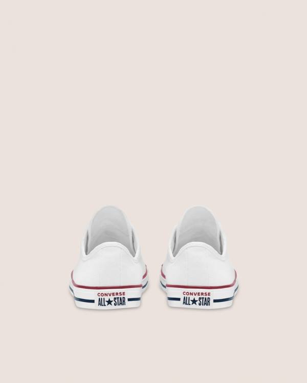 Zapatillas Bajas Converse Chuck Taylor All Star Dainty Basic Lona Blancas | CV-418QLU