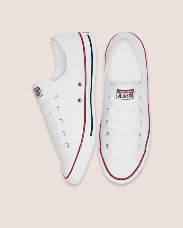 Zapatillas Bajas Converse Chuck Taylor All Star Dainty Basic Lona Blancas | CV-418QLU