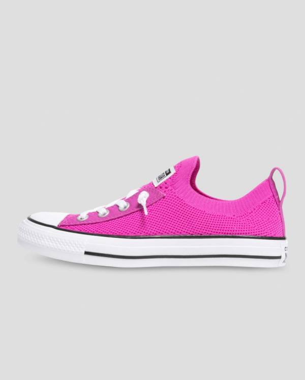 Zapatillas Bajas Converse Chuck Taylor All Star Shoreline Knit Slip Rosas | CV-689XDU