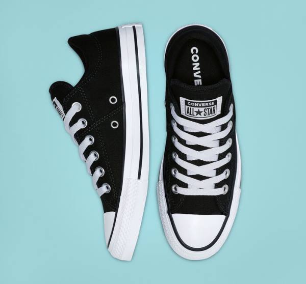 Zapatillas Bajas Converse Chuck Taylor All Star Madison Negras Blancas | CV-698JQR