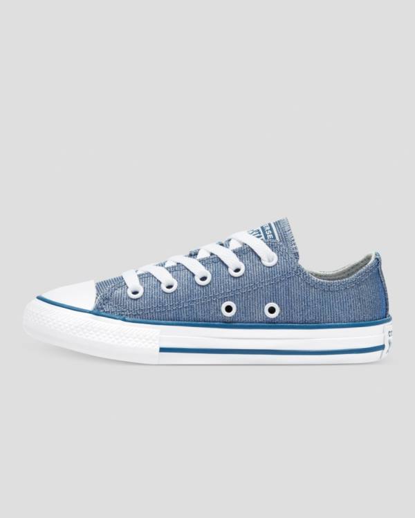 Zapatillas Bajas Converse Chuck Taylor All Star Glitter Textil Azules | CV-795VXM