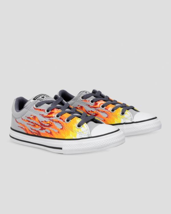 Zapatillas Bajas Converse Chuck Taylor All Star Calle Digi Flame Gris Amarillo | CV-965HBX