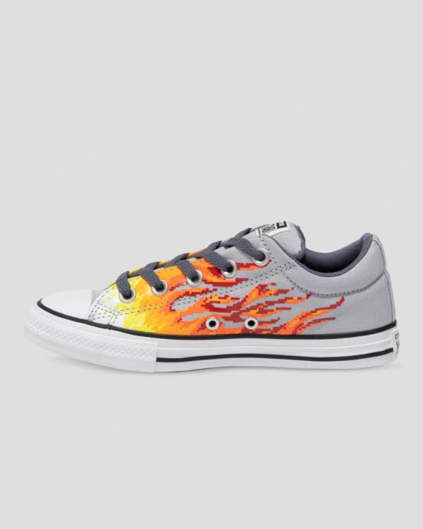 Zapatillas Bajas Converse Chuck Taylor All Star Calle Digi Flame Gris Amarillo | CV-965HBX