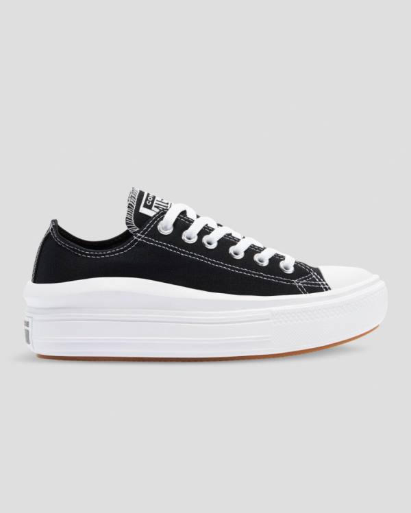 Zapatillas Bajas Converse Chuck Taylor Move Plataforma Negras | CV-358WPV