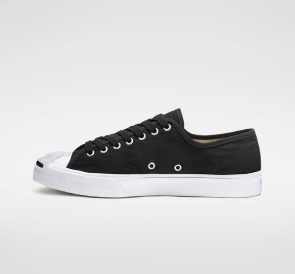 Zapatillas Bajas Converse Jack Purcell Lona Negras Blancas | CV-287IHK