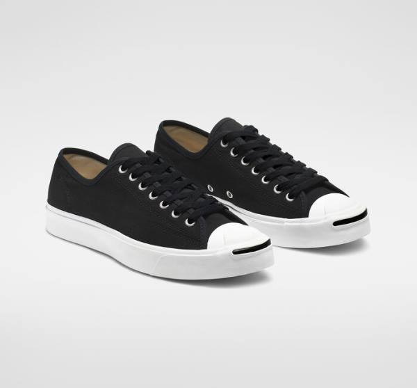 Zapatillas Bajas Converse Jack Purcell Lona Negras Blancas | CV-287IHK