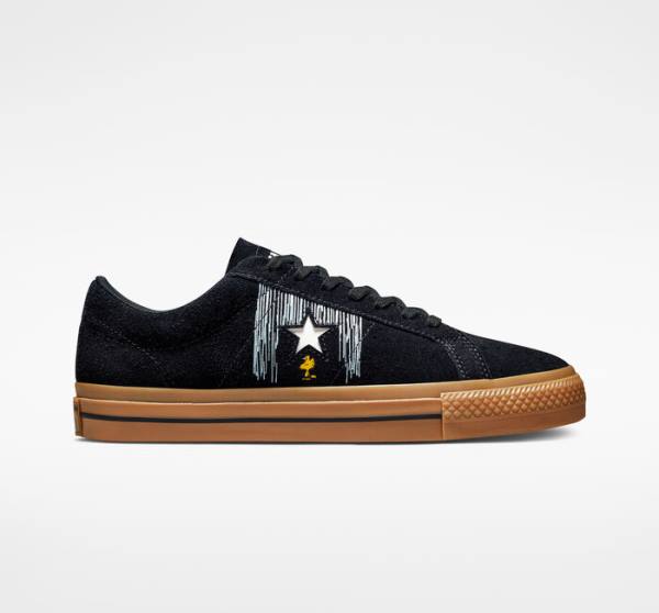 Zapatillas Bajas Converse Peanuts One Star Negras Naranjas | CV-598QWO