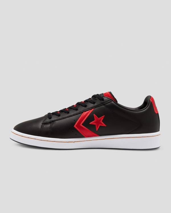 Zapatillas Bajas Converse Pro Cuero Bleeding Colours Negras | CV-568PUF