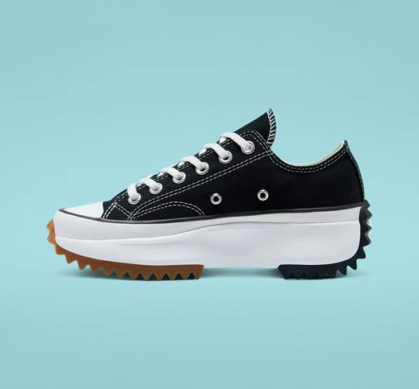 Zapatillas Bajas Converse Run Star Hike Plataforma Negras Blancas | CV-931FKU