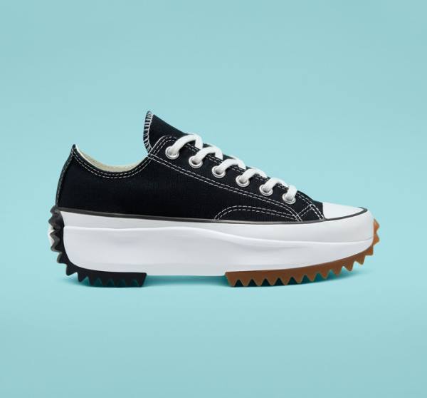 Zapatillas Bajas Converse Run Star Hike Plataforma Negras Blancas | CV-931FKU