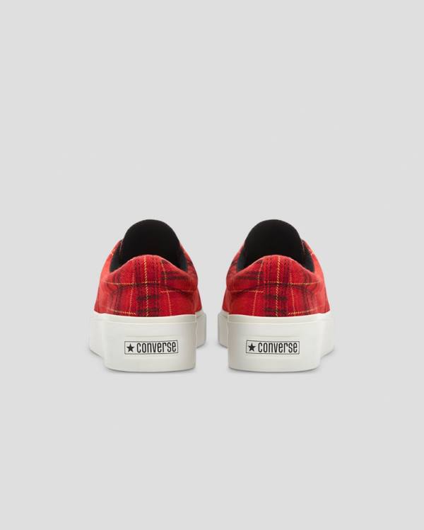 Zapatillas Bajas Converse Skidgrip Twisted Plaid Rojas | CV-342JHX