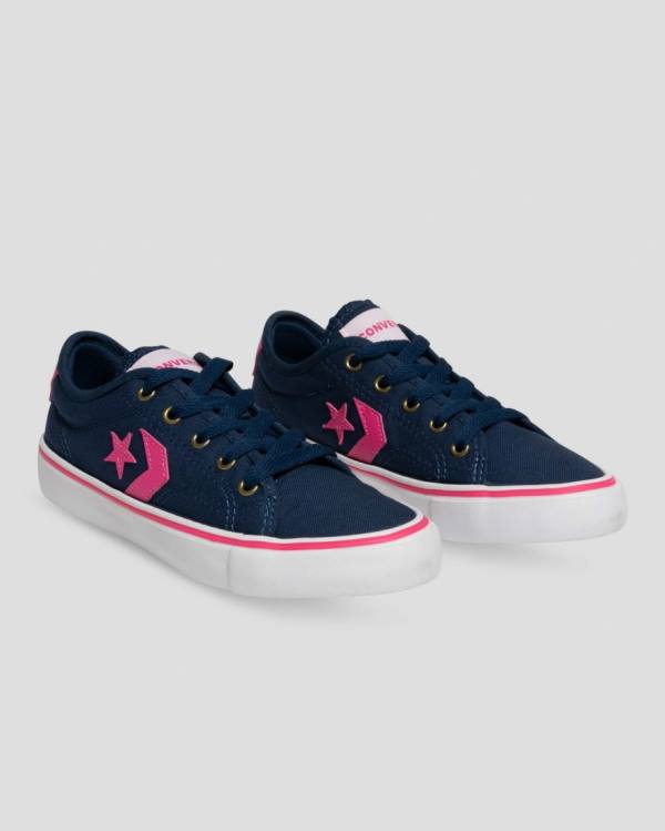 Zapatillas Bajas Converse Star Replay Azules Rosas | CV-643XPS