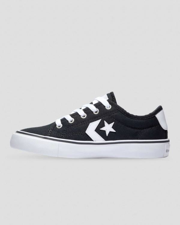 Zapatillas Bajas Converse Star Replay Webbed Lona Negras | CV-651QOH