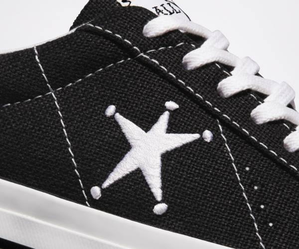 Zapatillas Bajas Converse Stussy One Star Negras Blancas | CV-402ILY