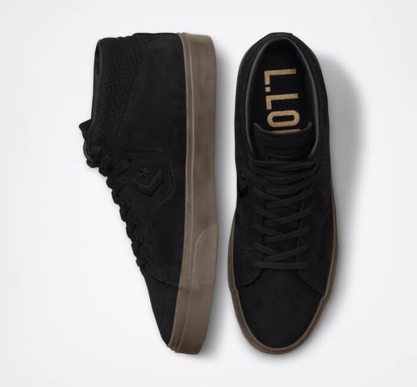 Zapatillas Skate Converse CONS Louie Lopez Pro Nubuck Cuero Negras Marrones Claro | CV-230LAO