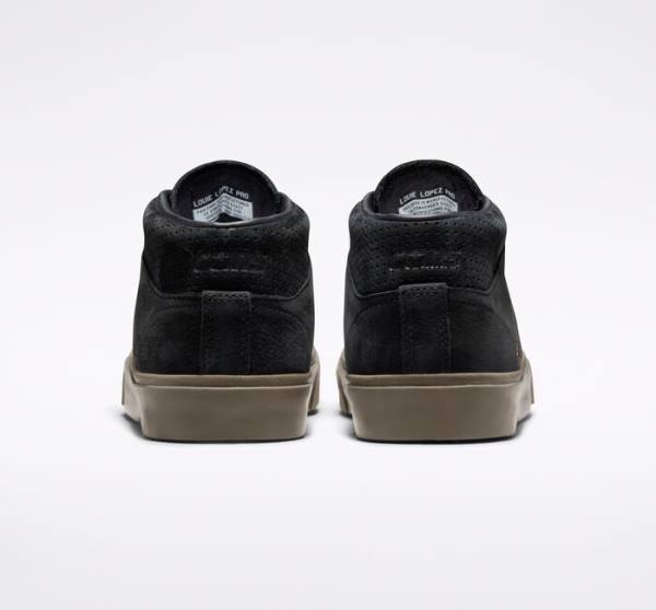 Zapatillas Skate Converse CONS Louie Lopez Pro Nubuck Cuero Negras Marrones Claro | CV-230LAO