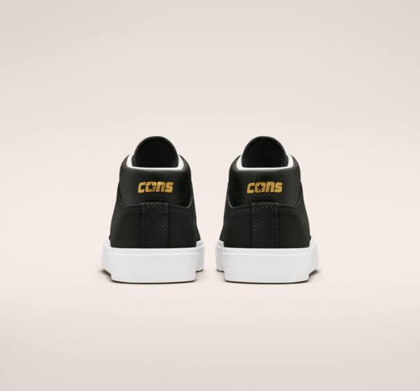 Zapatillas Skate Converse CONS Louie Lopez Pro Mid Negras Blancas | CV-481PCI